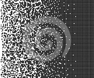 Dissolved filled square dotted. Pattern Vector illustration