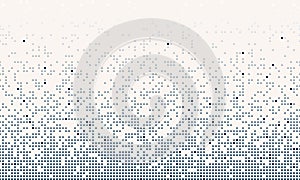 Dissolved filled square dotted vector background or icon with disintegration effect