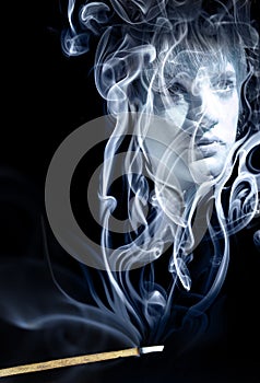 Dissolved into smoke