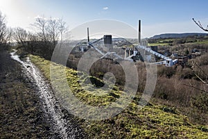 The dissused cokeovens at Ty Nant.