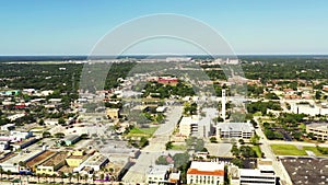 Distant aerial shot Daytona Speedway Florida