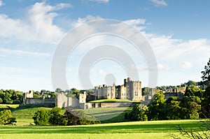 Distant Alnwick Castle