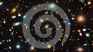 Distant Galaxies in a Deep Space Cosmoscape