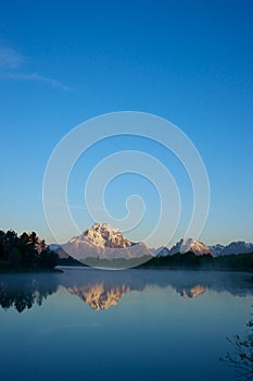 Distant Grand Teton Mountains