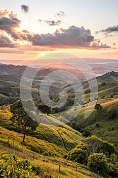 Distant Landscape Sunset