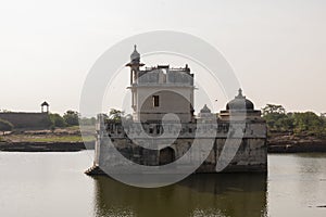 Distant image of temples of Chittorgarh Fort, Rajasthan