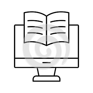 Distant learning Vector icon which can easily modify or edit