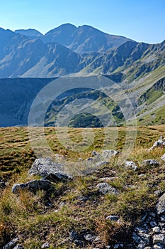 Distant mountain cores in slovakia Tatra mountain trails