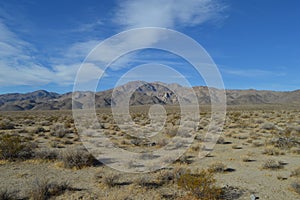Distant Mountain Range Death Valley California