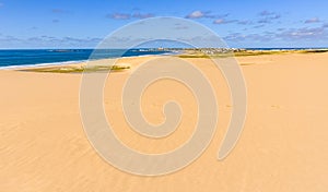 Distant view of Cabo Polonio, Uruguay photo