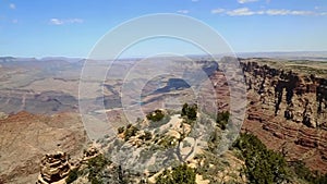 Distant view of the Grand Canyon