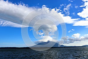 A distant view of Volcano ConcepciÃÂ³n, Ometepe Island, NIcaragua