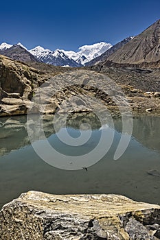 Disteghil Sar 7,885 m or Distaghil Sar is the highest mountain in the Shimshal Valley, part of the Karakoram mountain range