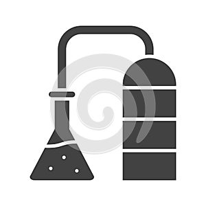 Distillation icon vector image.