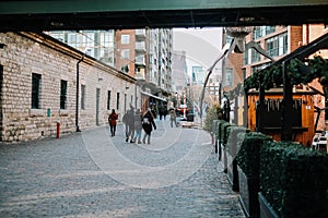 Distillery district, Toronto, Canada January 2021