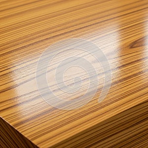 With distinct grain pattern, showcasing alternating light and