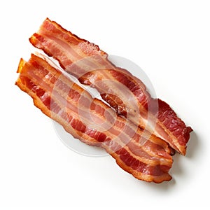 Distinctive Characters: Bacon Slices On A Clean-lined White Surface