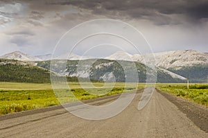 Distinctive mountains along the Dempster Highway