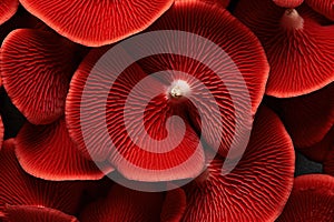 Distinctive Red mushroom pattern. Generate Ai photo