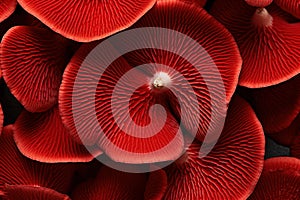 Distinctive Red mushroom pattern. Generate Ai
