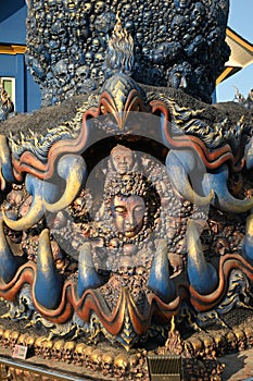 Distinguished by architecture and artwork that are beautiful in the style.At Wat Rong Suea Ten temple.