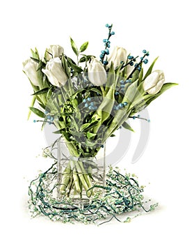 Distinguished tulip arrangement