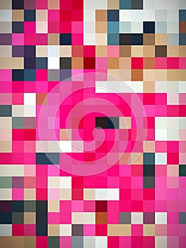 A distinguishing lovesome colorful digital pattern of designing shapes photo