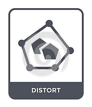 distort icon in trendy design style. distort icon isolated on white background. distort vector icon simple and modern flat symbol