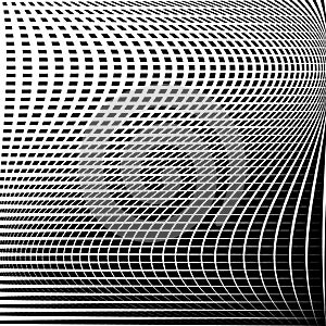 Distorted abstract grid, mesh background, intersecting lines