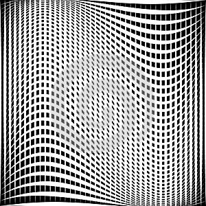 Distorted abstract grid, mesh background, intersecting lines