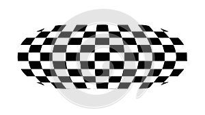 Distorted Checkerboard Abstract Pattern, vector design Generative AI
