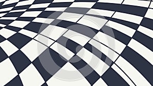 Distorted Checkered Grid Pattern, Dynamic Abstract Background, vector design Generative AI