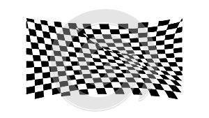 Distorted Checkered Pattern Vector, Abstract Dynamic Background, vector design Generative AI
