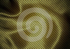 Distorted Dark yellow kevlar texture background - illustration