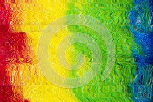 Distorted display signal error multicolor stripes