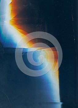 distorted display system breakdown glitch pattern