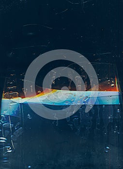 distorted display system breakdown glitch pattern