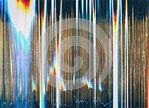 distorted display system breakdown glitch pattern