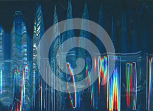 distorted display system breakdown signal error