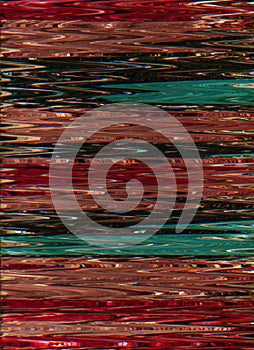 distorted display system breakdown signal error