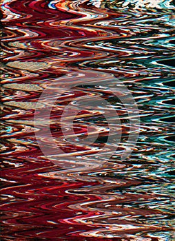 distorted display system breakdown signal error