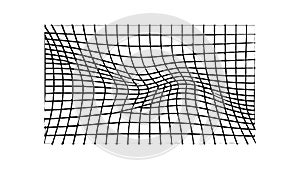 Distorted Grid Pattern for Abstract Backgrounds, vector design Generative AI