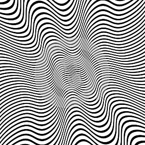 Distorted Lines Vector Background