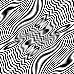 Distorted Lines Vector Background