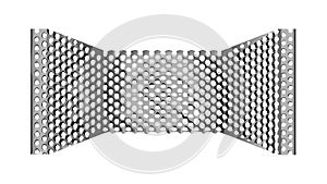 Distorted Mesh Grid Pattern, Abstract Tech Background Vector, vector design Generative AI