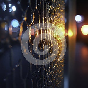 Distorted reflections on rippled plastic glass, distortions, rippled, rippled glass