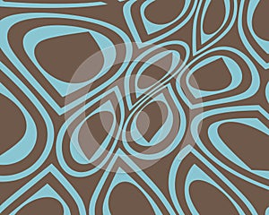 Distorted retro teardrops design