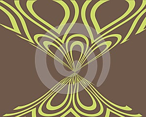 Distorted retro teardrops design