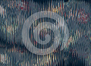 distorted screen signal error dot pixel pattern