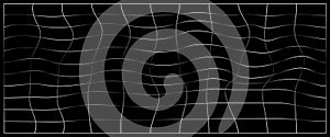 distorted vertical grid pattern, flower text pattern.